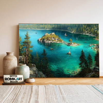 Lake Tahoe 1 Waterscape Oil Painting - image 3