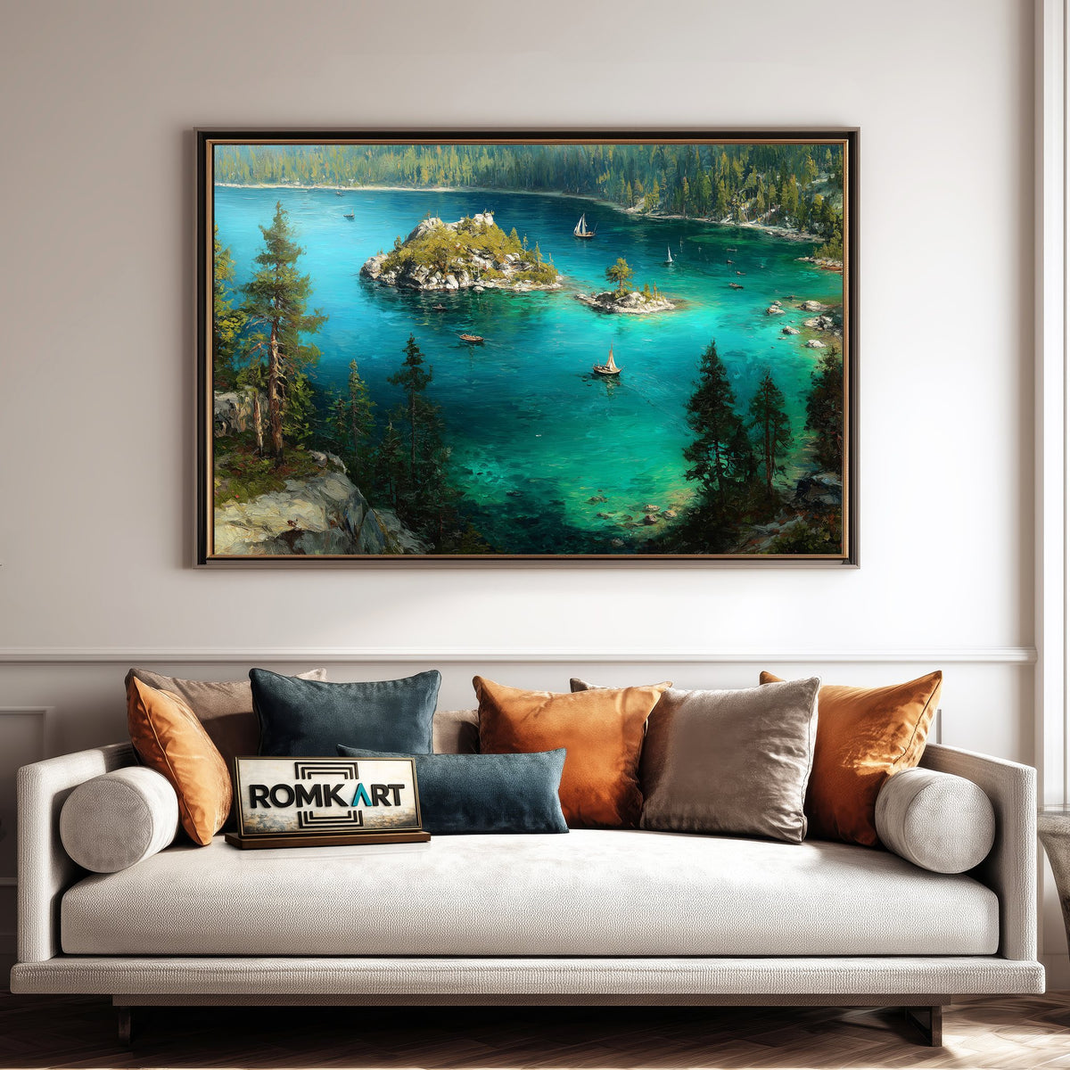 Lake Tahoe 1 Waterscape Oil Painting - image 4