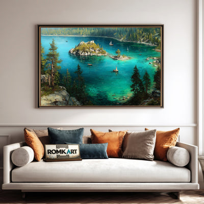 Lake Tahoe 1 Waterscape Oil Painting - image 4