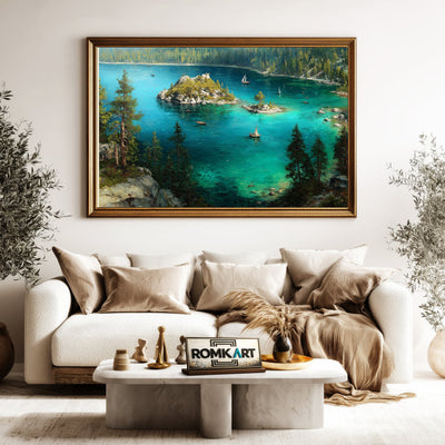 Lake Tahoe 1 Waterscape Oil Painting - image 5