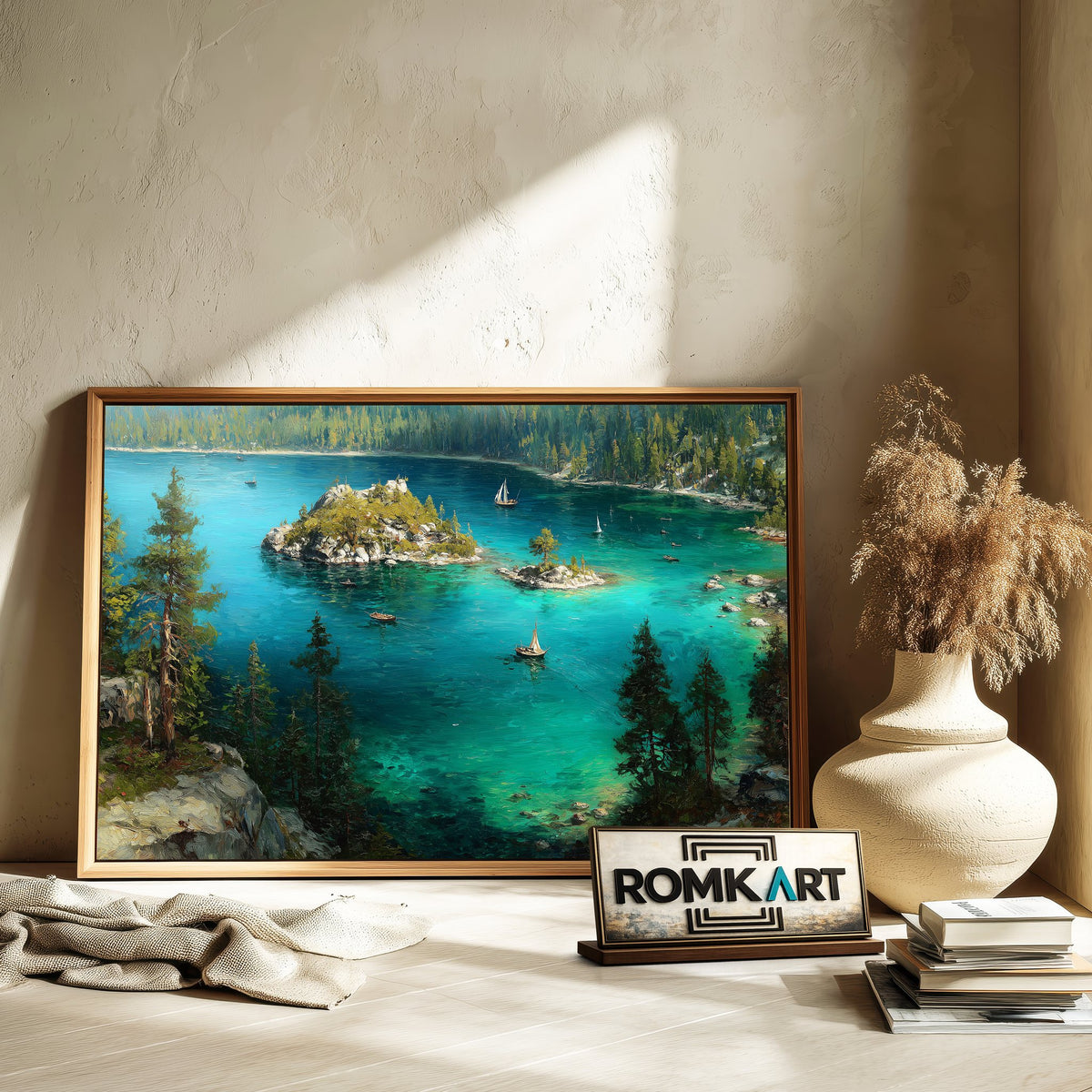 Lake Tahoe 1 Waterscape Oil Painting - image 6