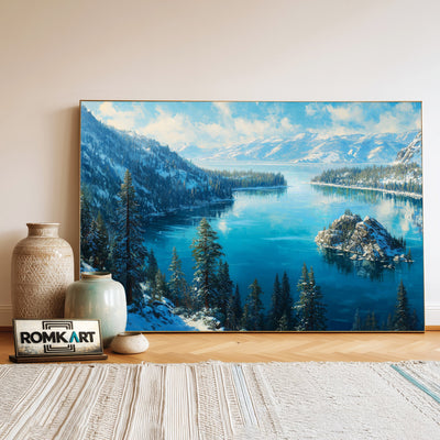 Lake Tahoe 2 Waterscape Oil Painting - image 3