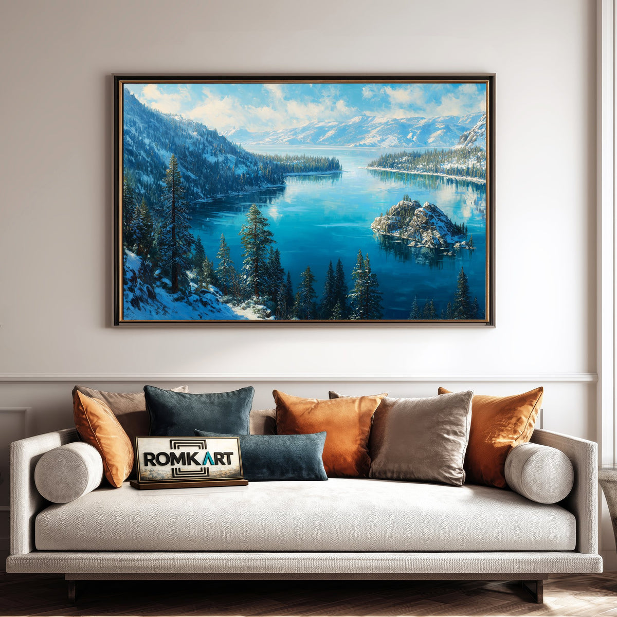 Lake Tahoe 2 Waterscape Oil Painting - image 4