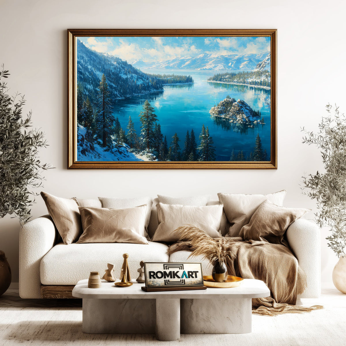 Lake Tahoe 2 Waterscape Oil Painting - image 5