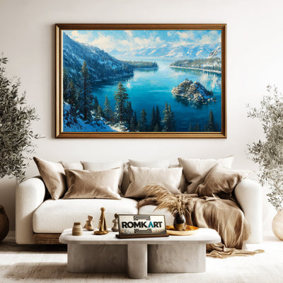 Lake Tahoe 2 Waterscape Oil Painting - image 5