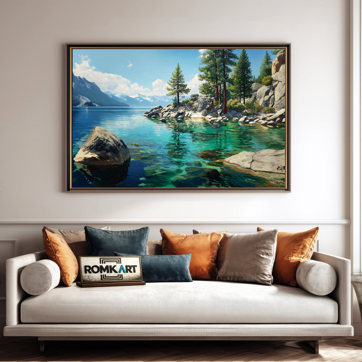 Lake Tahoe 3 Waterscape Oil Painting - image 4
