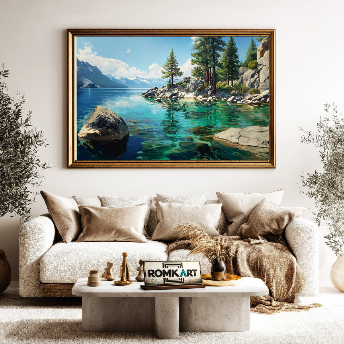 Lake Tahoe 3 Waterscape Oil Painting - image 5