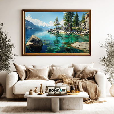 Lake Tahoe 3 Waterscape Oil Painting - image 5
