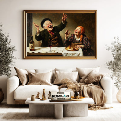 Laughter in Simplicity Figurative Oil Painting - image 5