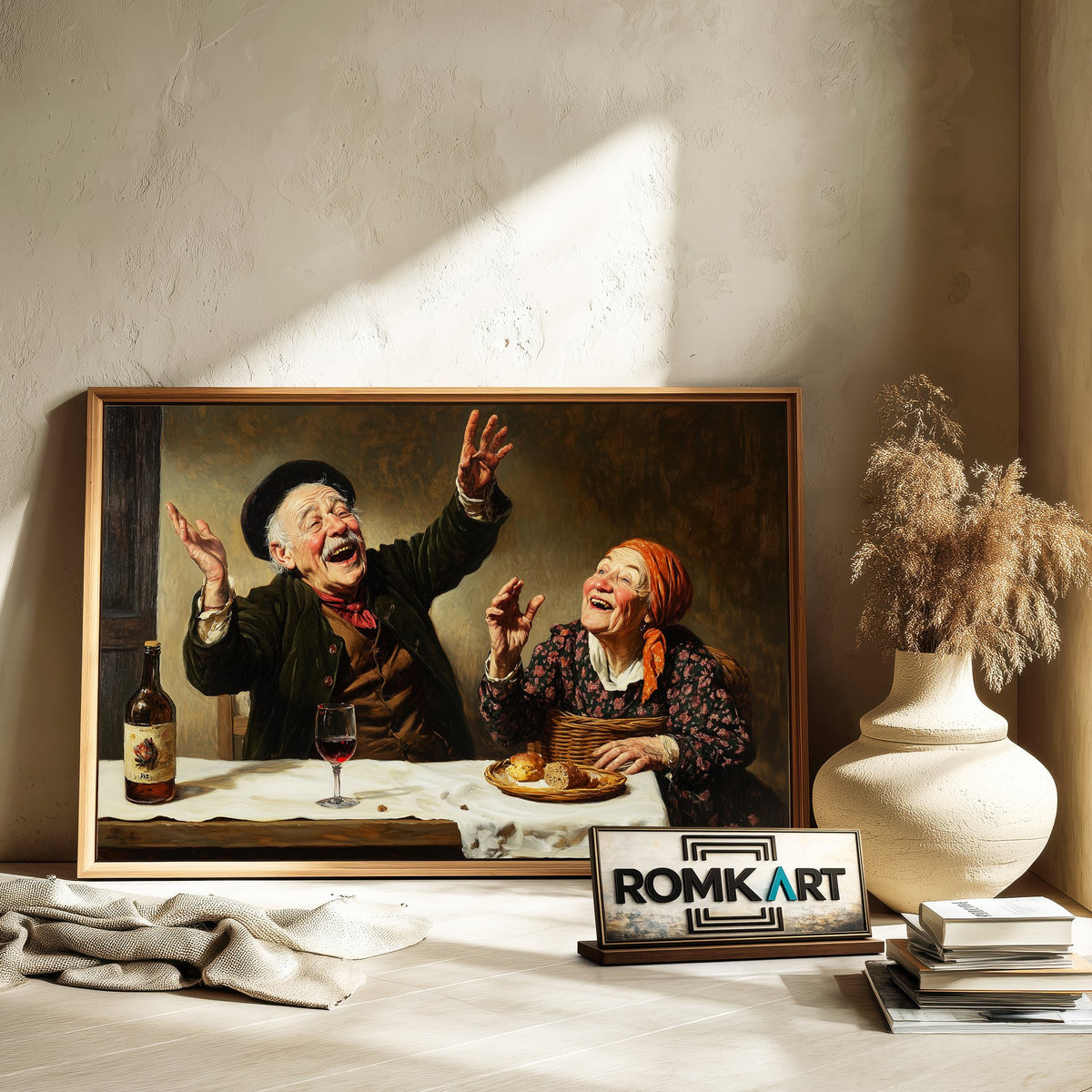 Laughter in Simplicity Figurative Oil Painting - image 6