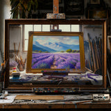 Lavender Field at Provence hand-painted oil painting on canvas