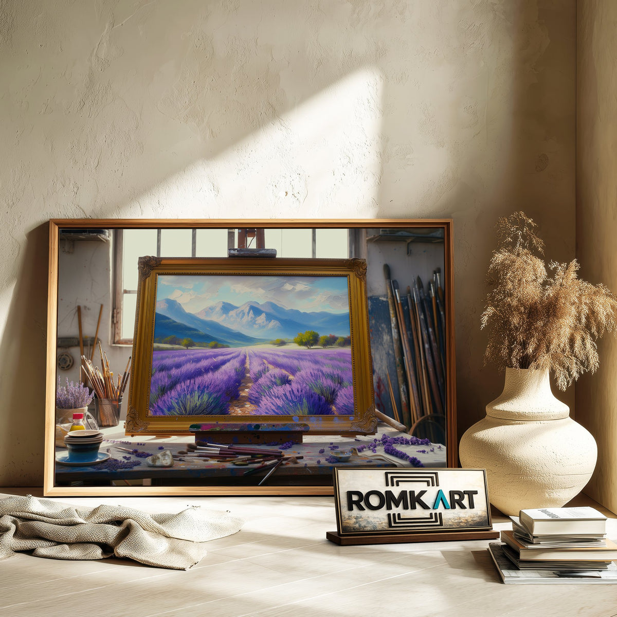 Lavender Field at Provence Floral Oil Painting - image 6