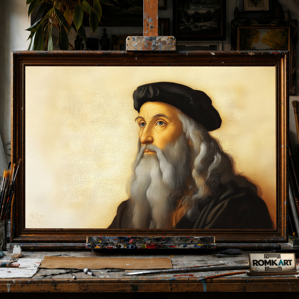 Leonardo da Vinci Art hand-painted oil painting on canvas