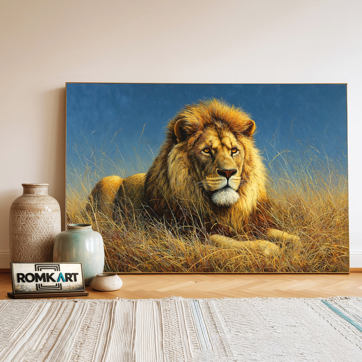 Lion King Majestic Oil Painting - image 3