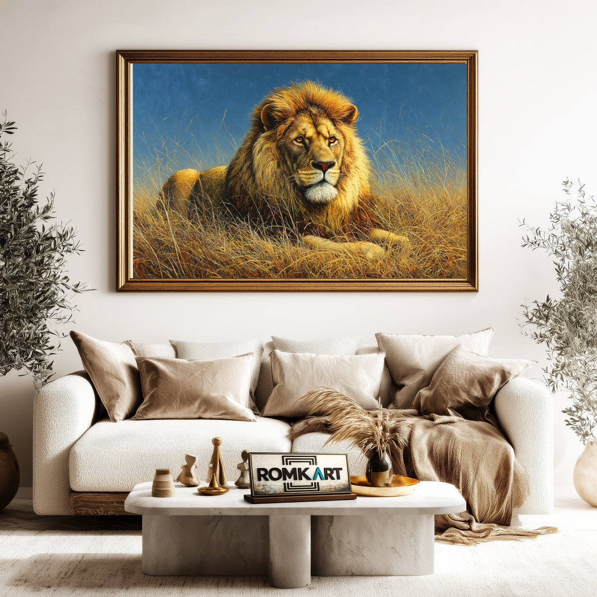 Lion King Majestic Oil Painting - image 5
