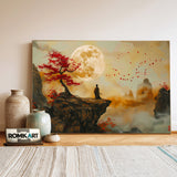 Lonely Samurai Historical Oil Painting - image 3