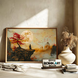 Lonely Samurai Historical Oil Painting - image 6