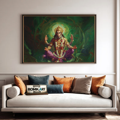 Lord Hanuman Hindu Oil Painting - image 4