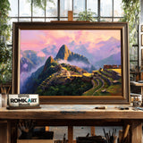 Machu Picchu at Sunrise Landscape Oil Painting - image 2
