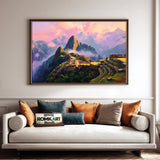 Machu Picchu at Sunrise Landscape Oil Painting - image 4