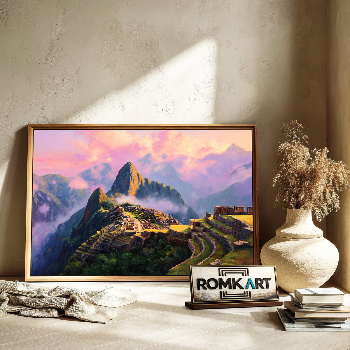 Machu Picchu at Sunrise Landscape Oil Painting - image 6