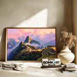 Machu Picchu at Sunrise Landscape Oil Painting - image 6