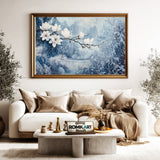 Magnolia and Chinese Castle Asian Art Oil Painting - image 5