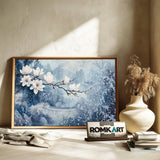 Magnolia and Chinese Castle Asian Art Oil Painting - image 6