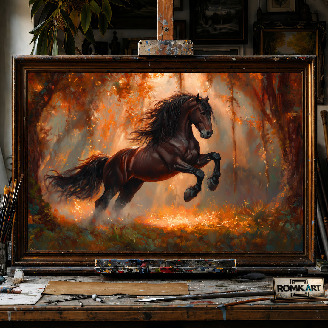 Majestic Horse hand-painted oil painting on canvas