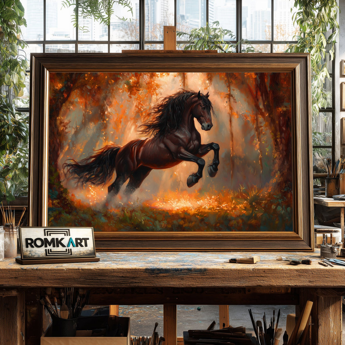 Majestic Horse hand-painted oil painting on canvas