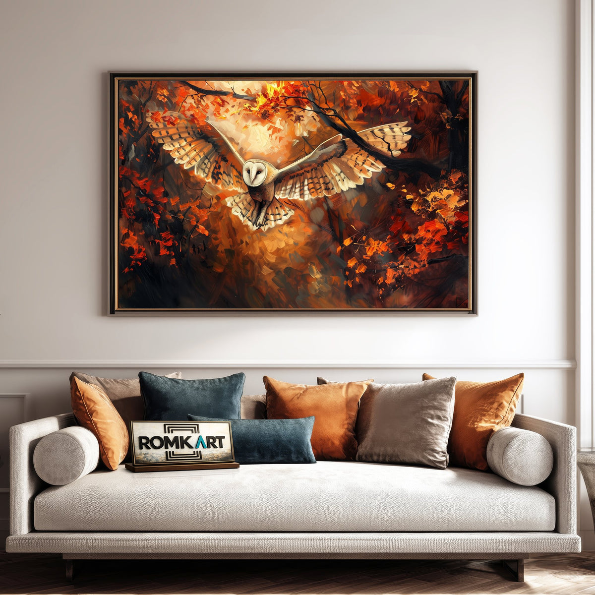Majestic Owl Bird Oil Painting - image 4