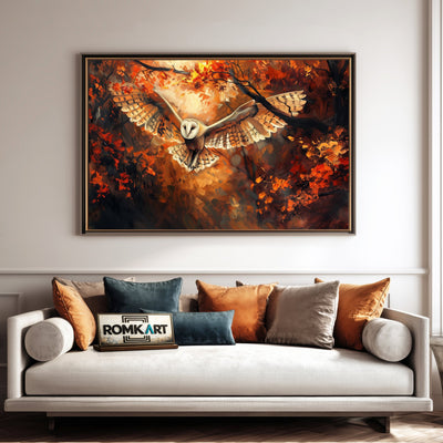 Majestic Owl Bird Oil Painting - image 4