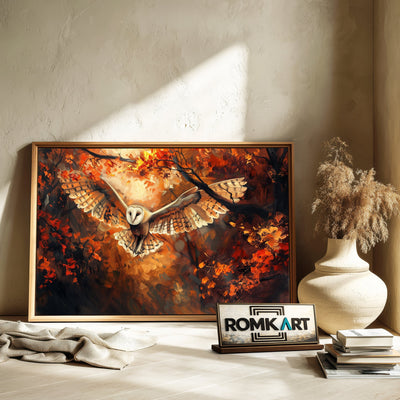 Majestic Owl Bird Oil Painting - image 6