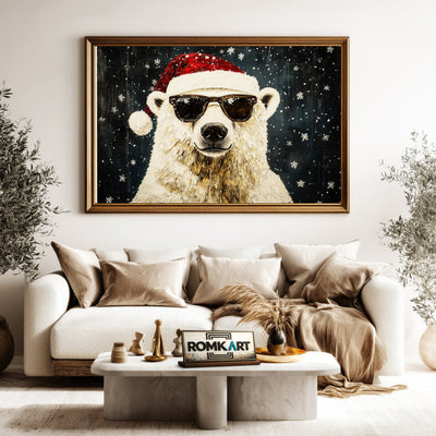 Majestic Polar Bear Wildlife Oil Painting - image 5