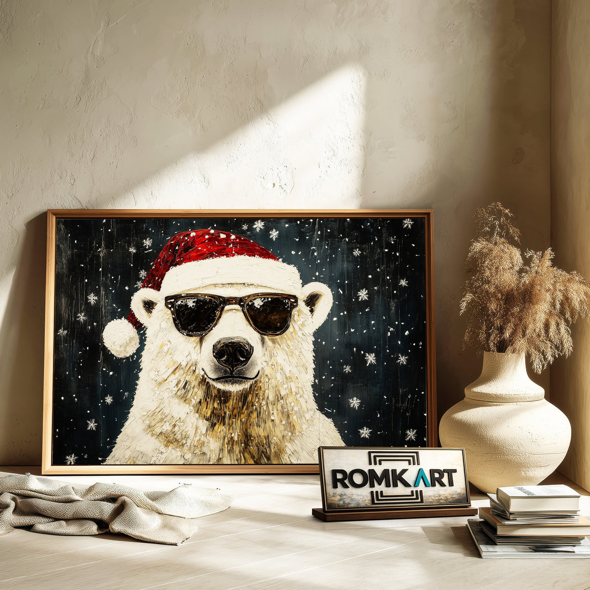 Majestic Polar Bear Wildlife Oil Painting - image 6