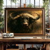 Majestic Water Buffalo Oil Painting - image 2