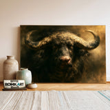 Majestic Water Buffalo Oil Painting - image 3