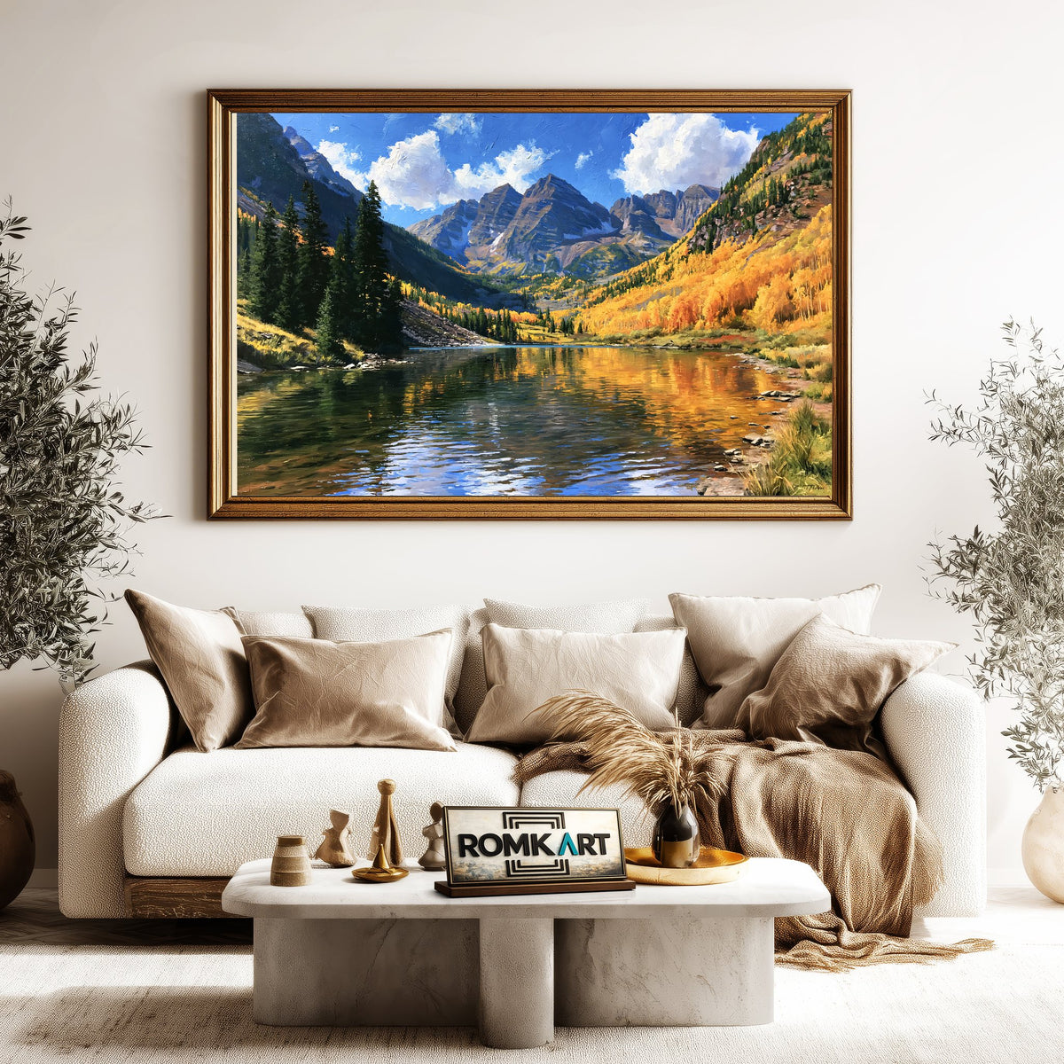Maroon Bells, Colorado Landscape Oil Painting - image 5
