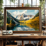 Maroon Bells Landscape Oil Painting - image 2