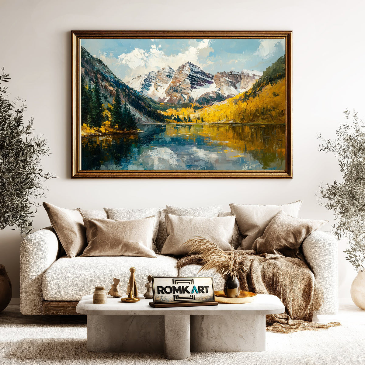 Maroon Bells Landscape Oil Painting - image 5