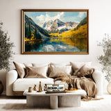 Maroon Bells Landscape Oil Painting - image 5