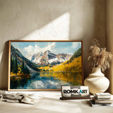 Maroon Bells Landscape Oil Painting - image 6