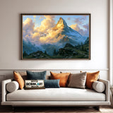 Matterhorn Majestic Alpine Landscape Oil Painting - image 4
