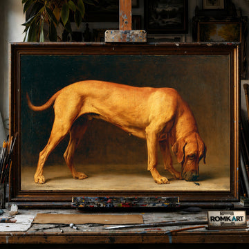 Mature Broholmer Dog - Hand-Painted Oil Painting - View 1