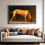 Mature Broholmer Dog Oil Painting - image 4