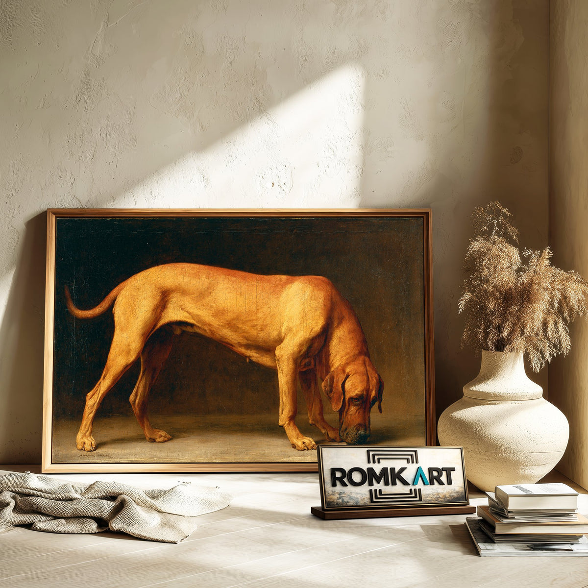 Mature Broholmer Dog Oil Painting - image 6