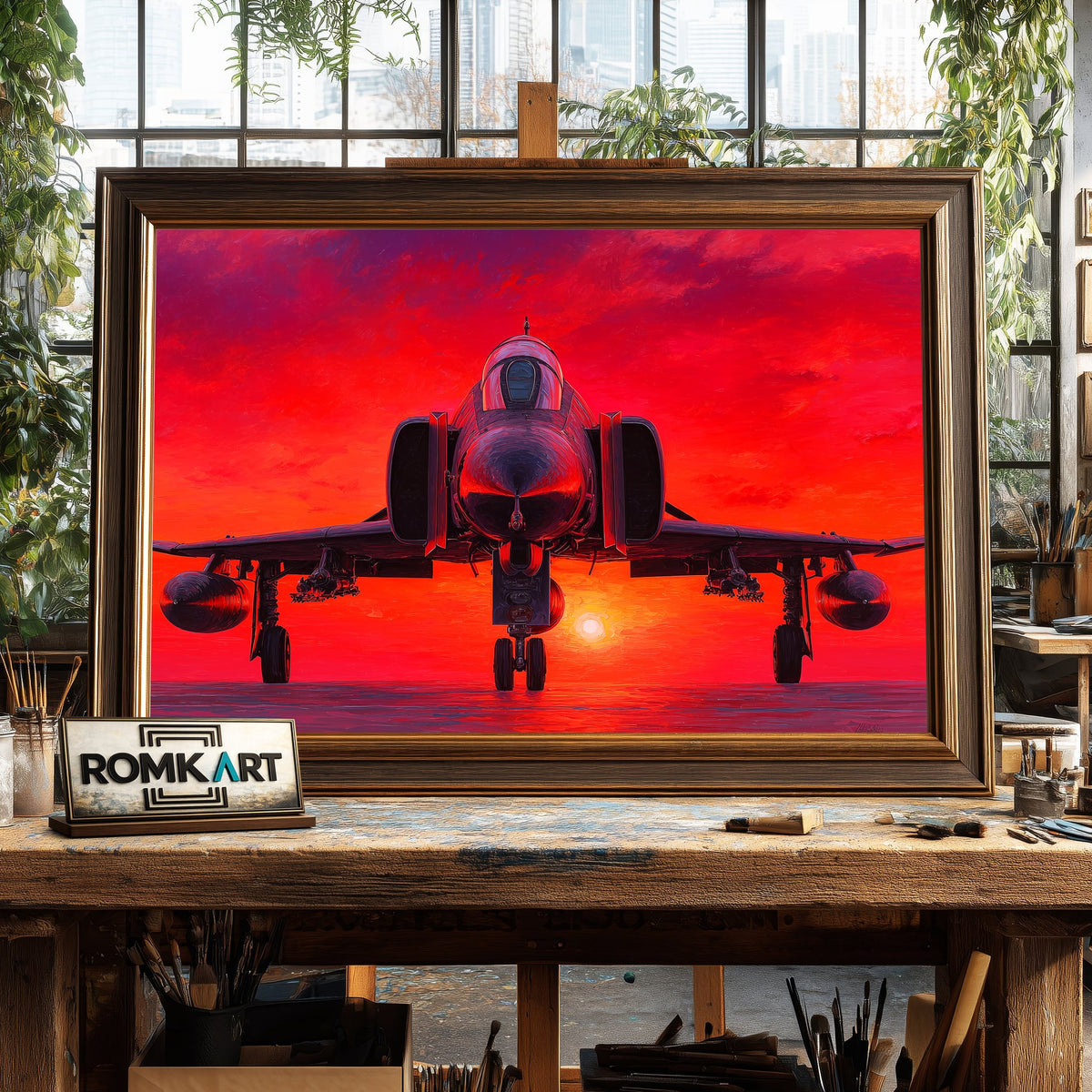 Mcdonnell Douglas F-4 Phantom Ii Oil Painting - image 2