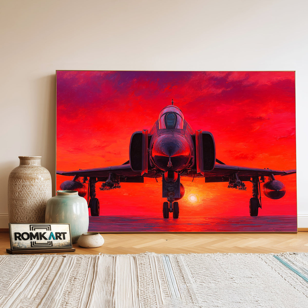 Mcdonnell Douglas F-4 Phantom Ii Oil Painting - image 3