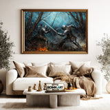 Medieval Battle Knights Historical Oil Painting - image 5