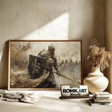 Medieval Knight Historical Oil Painting - image 6